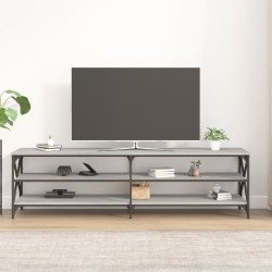 Meuble TV sonoma gris 180x40x50 cm bois d'ingénierie 