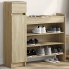 Armoire à chaussures chêne sonoma bois d'ingénierie 