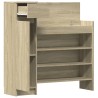 Armoire à chaussures chêne sonoma bois d'ingénierie 