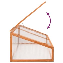 Serre Orange 110x58,5x39 cm Bois de sapin 