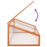 Serre Orange 110x58,5x39 cm Bois de sapin 
