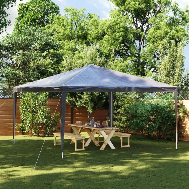 Tente de réception professionnelle 4x4 m Anthracite 90 g/m² Tente de réception professionnelle 4x4 m Anthracite 90 g/m²