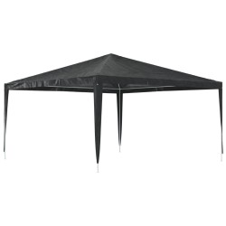 Tente de réception professionnelle 4x4 m Anthracite 90 g/m² 