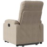 Fauteuil inclinable électrique taupe tissu microfibre 