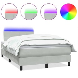 Sommier à lattes de lit avec matelas rose 90x220 cm velours 
