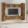 Ensemble de meubles TV 10 pcs Chêne fumé Bois d'ingénierie 