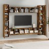 Ensemble de meubles TV 10 pcs Chêne fumé Bois d'ingénierie 