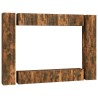 Ensemble de meubles TV 10 pcs Chêne fumé Bois d'ingénierie 
