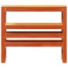 Tête de lit avec étagères marron cire 90 cm bois massif de pin 