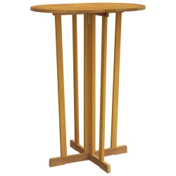 Ensemble de bar pliable 3 pcs Bois de teck massif 
