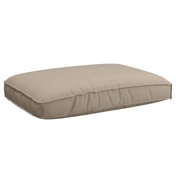 Set de coussins pour palette de 2 pièces taupe en tissu Oxford 