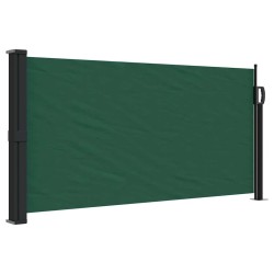 Auvent latéral rétractable vert foncé 100x300 cm 