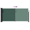 Auvent latéral rétractable vert foncé 100x300 cm 
