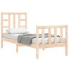 Cadre de lit sans matelas bois de pin massif 