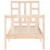 Cadre de lit sans matelas bois de pin massif 