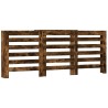 Cache-radiateur chêne fumé 205x21,5x83,5 cm bois d'ingénierie 