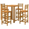 Ensemble de bar de jardin 5 pcs Bois d'acacia solide 