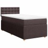 Sommier à lattes de lit avec matelas Marron foncé 90x190 cm 