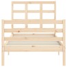Cadre de lit sans matelas bois massif 