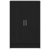 Armoire à chaussures chêne noir 60x35x92 cm bois d'ingénierie 