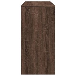 Coiffeuse avec miroir chêne marron 80x39x80 cm 