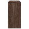 Coiffeuse avec miroir chêne marron 80x39x80 cm 