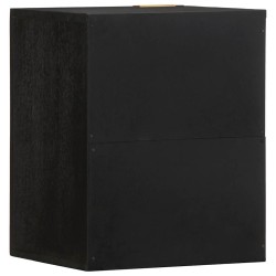 Armoire murale de salle de bain noir bois d'ingénierie 