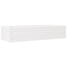 Jardinière blanc 110x40x23 cm bois de pin massif 