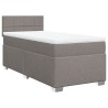 Sommier à lattes de lit avec matelas Taupe 90x190 cm Tissu 