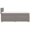 Sommier à lattes de lit avec matelas Taupe 90x190 cm Tissu 