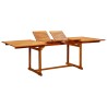Table à dîner de jardin (160-240)x100x75cm Bois d'acacia massif 