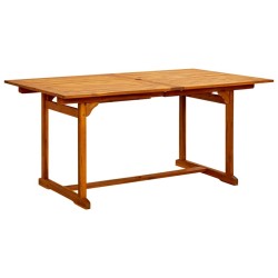 Table à dîner de jardin (160-240)x100x75cm Bois d'acacia massif 