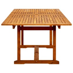 Table à dîner de jardin (160-240)x100x75cm Bois d'acacia massif 