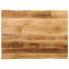 Dessus de table bord vivant 70x60x3,8 cm bois de manguier brut 
