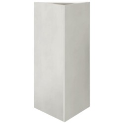 Jardinière triangulaire 40x34,5x70 cm acier inoxydable 