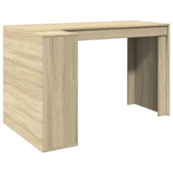 Bureau chêne sonoma 123,5x73,5x75 cm bois d'ingénierie 