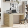 Bureau chêne sonoma 123,5x73,5x75 cm bois d'ingénierie 