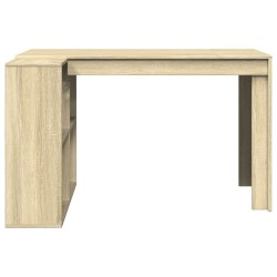 Bureau chêne sonoma 123,5x73,5x75 cm bois d'ingénierie 