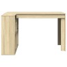 Bureau chêne sonoma 123,5x73,5x75 cm bois d'ingénierie 