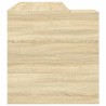 Bureau chêne sonoma 123,5x73,5x75 cm bois d'ingénierie 