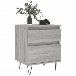 Tables de chevet 2 pcs sonoma gris 40x35x50 cm bois ingénierie 