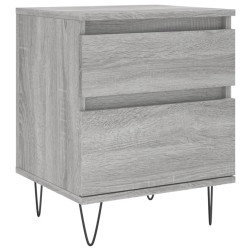 Tables de chevet 2 pcs sonoma gris 40x35x50 cm bois ingénierie 