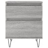 Tables de chevet 2 pcs sonoma gris 40x35x50 cm bois ingénierie 