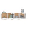 Armoires murales 2 pcs Blanc brillant 80x35x36,5 cm 
