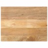 Dessus de table 90x60x3,8 cm rectangulaire bois massif manguier 
