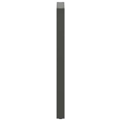 Pieds de table de bar en U 2 pièces Anthracite 50 x (110-111) cm Acier 