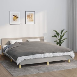 Couverture lestée avec housse Gris 155x220 cm 7 kg Tissu 