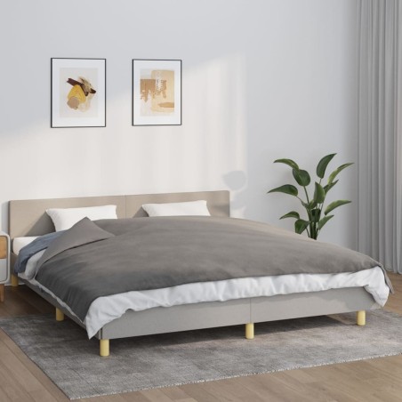 Couverture lestée avec housse Gris 155x220 cm 7 kg Tissu 