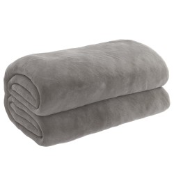 Couverture lestée avec housse Gris 155x220 cm 7 kg Tissu 