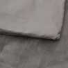 Couverture lestée avec housse Gris 155x220 cm 7 kg Tissu 
